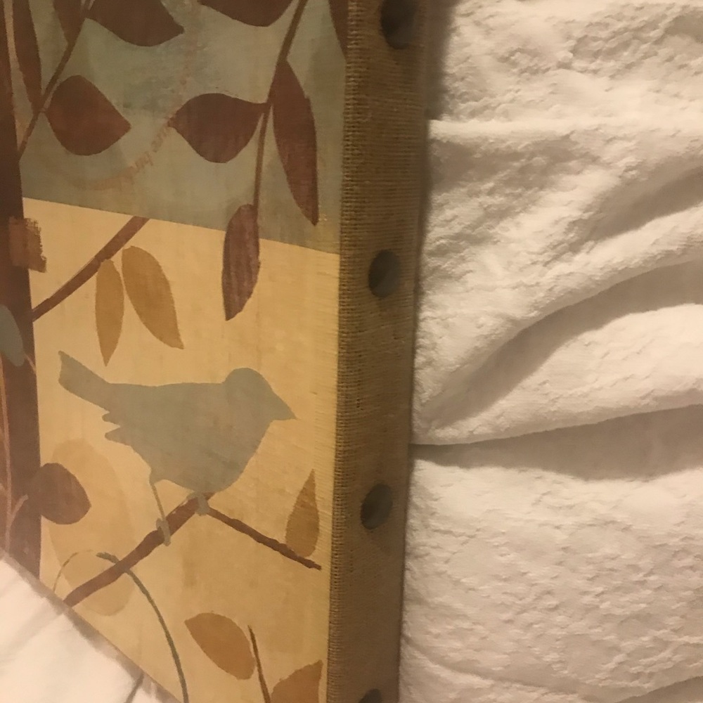 Wall Decor - Birds and Burlap Edge